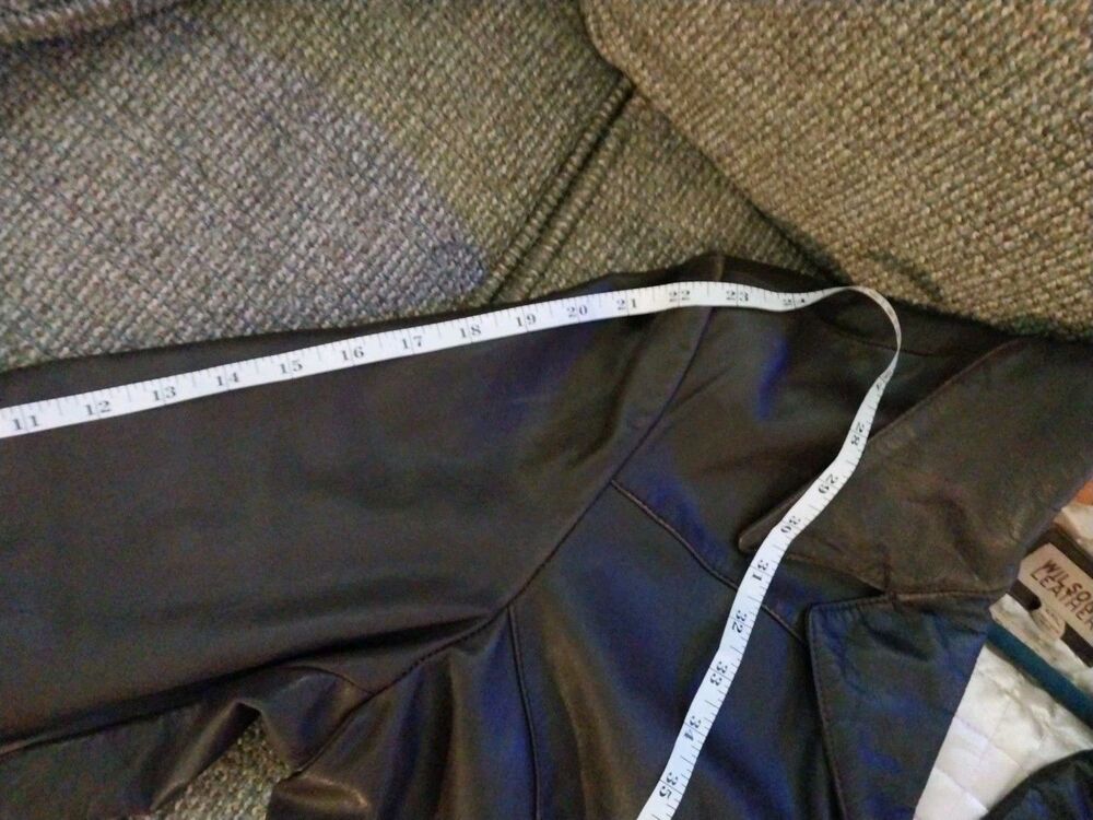 Wilsons Vintage Leather Mens 2XL Brown Genuine Leather Bomber Jacket - Picture 15 of 15